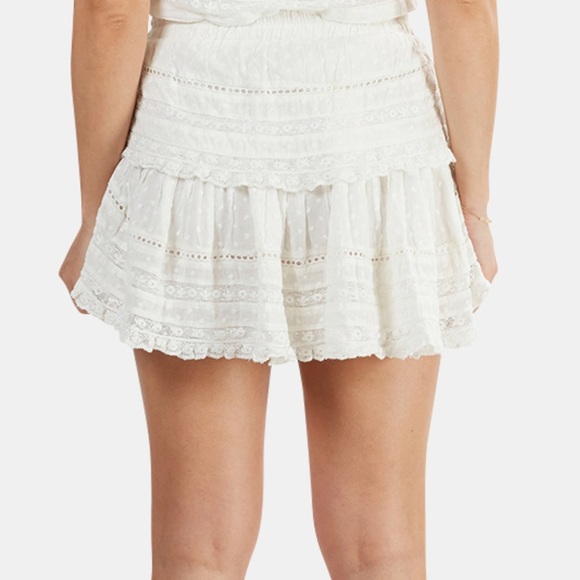 LoveShackFancy Women’s Ruffle Mini Skirt - Picture 6 of 6